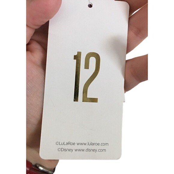 LuLaRoe Dress Girl's Size 12 Minnie Mouse Gray Cap Sleeve NEW - Picture 7 of 8